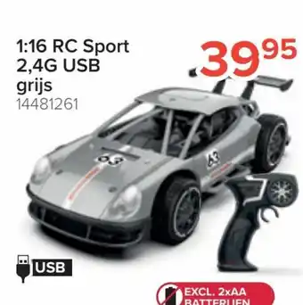 Euroshop 1:16 RC sport 2,4g usb 14481261 aanbieding