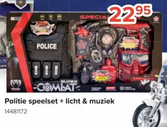 Euroshop Politie speelset + licht & muziek 14481172 aanbieding