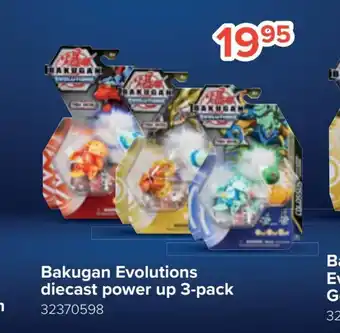 Euroshop Bakugan evolutions diecast power up 3-pack 32370598 aanbieding