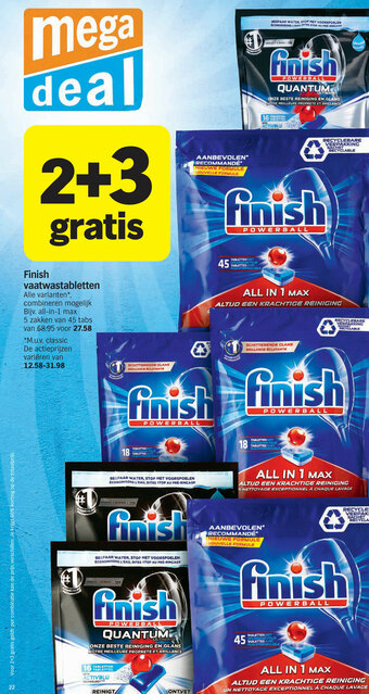 Albert Heijn Finish vaatwastabletten aanbieding
