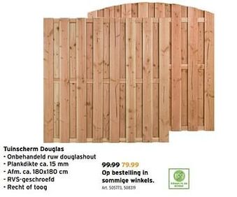 GAMMA Tuinscherm douglas aanbieding