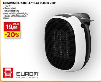 Hubo Keramische kachel heat plugin 700 aanbieding