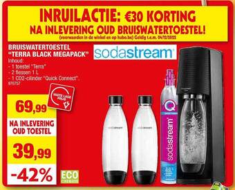 Hubo Bruiswatertoestel terra black megapack aanbieding