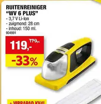 Hubo Ruitenreiniger wv 6 plus aanbieding