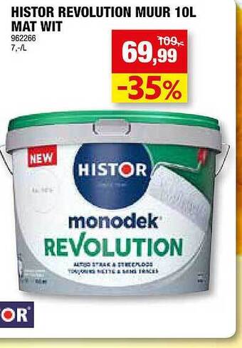 Hubo Histor revolution muur aanbieding