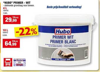 Hubo Hubo primer wit aanbieding