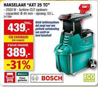 Hubo Hakselaar aanbieding