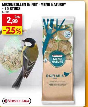Hubo Mezenbollen in net menu nature aanbieding