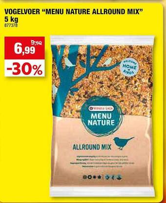 Hubo Vogelvoer menu nature allround mix aanbieding