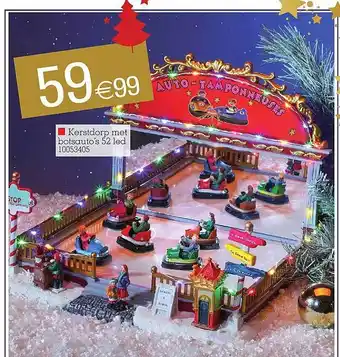 Yess Kerstdorp met botsauto's 52 led aanbieding