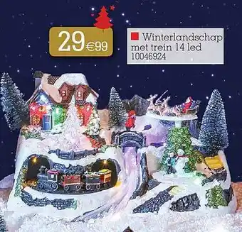 Yess Winterlandschap met trein 14 led aanbieding