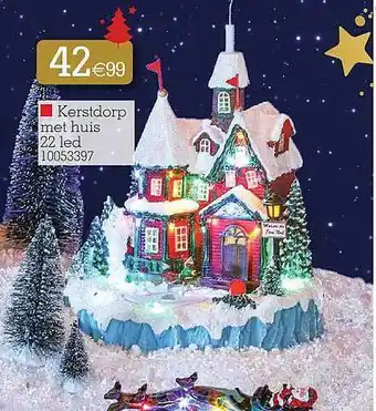 Kerstdorp met huis 22 led