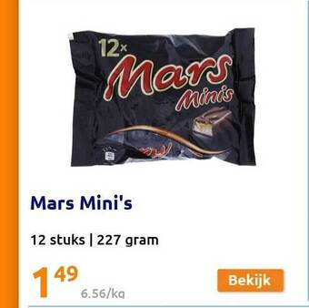 Action Mars mini's aanbieding