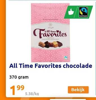 Action All time favorites chocolade aanbieding