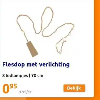 Action Flesdop met verlichting aanbieding