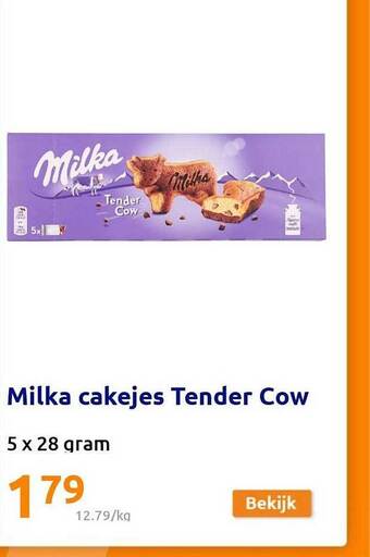Action Milka cakejes tender cow aanbieding
