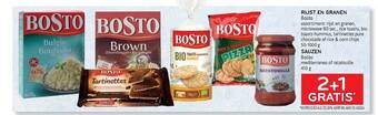 Rijst en granen bosto, sauzen bosto