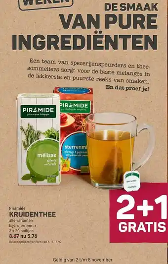 Ekoplaza Piramide kruiden thee aanbieding