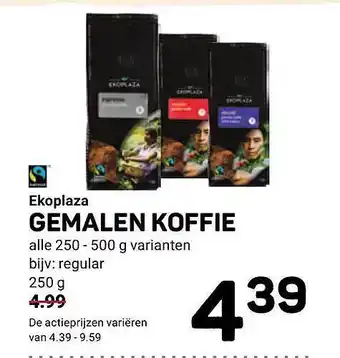 Ekoplaza Ekoplaza gemalen koffie aanbieding