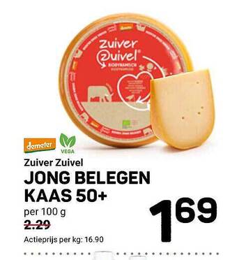 Ekoplaza Jong belegen kaas 50+ aanbieding