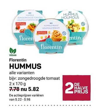Ekoplaza Florentin hummus aanbieding