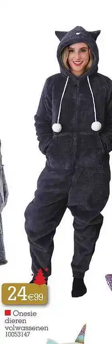 Onesie dieren volwassenen
