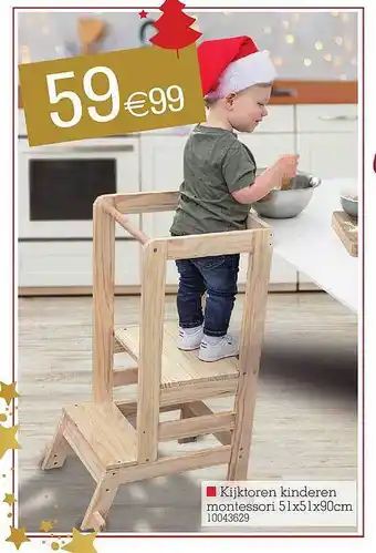 Kijktoren kinderen montessori 51x51x90cm