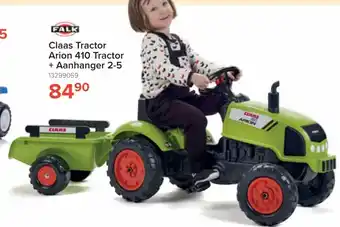 Falk Claas Tractor Arion 410 Tractor + Aanhanger 2-5 13299059