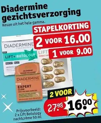 Kruidvat Lift botology nachtcrème aanbieding