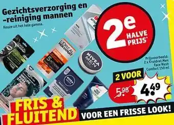 Kruidvat Kruidvat men face wash comfort aanbieding
