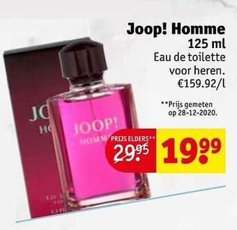 Kruidvat Joop! homme edt aanbieding
