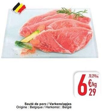 Cora Sauté de porc - varkenslapjes aanbieding