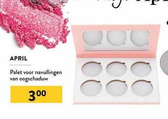 Di April palet voor navullingen van oogschaduw aanbieding