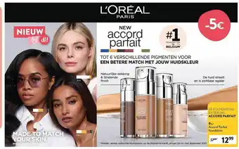 Di Loreal accord parfait foundation aanbieding