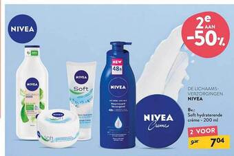 Di Nivea soft hydraterende creme 200 ml aanbieding