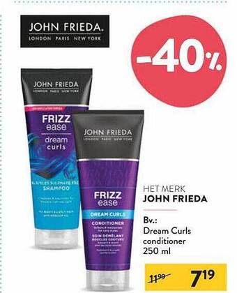 Di John frieda dream curls conditioner 250 ml aanbieding