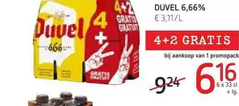 Spar Colruyt Duvel 6,66% aanbieding
