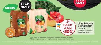 Spar Colruyt Fuze tea aanbieding