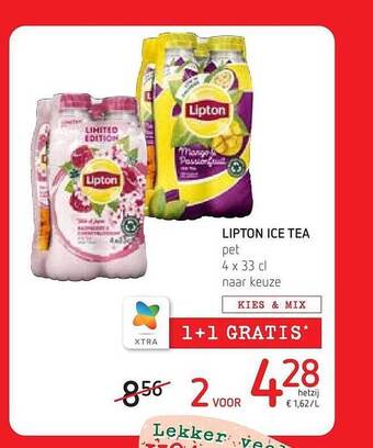 Spar Colruyt Lipton ice tea aanbieding
