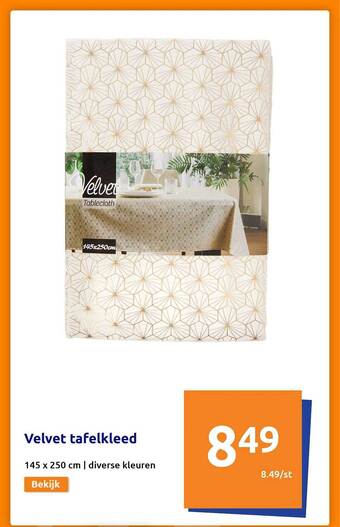 Action Velvet tafelkleed aanbieding
