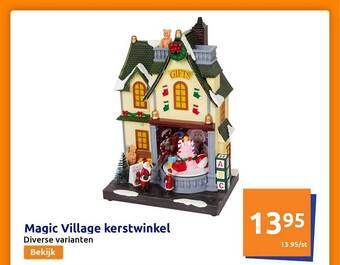 Action Magic village kerstwinkel aanbieding