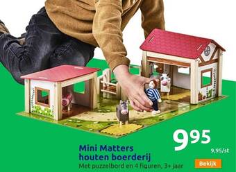 Action Mini matters houten boederij aanbieding