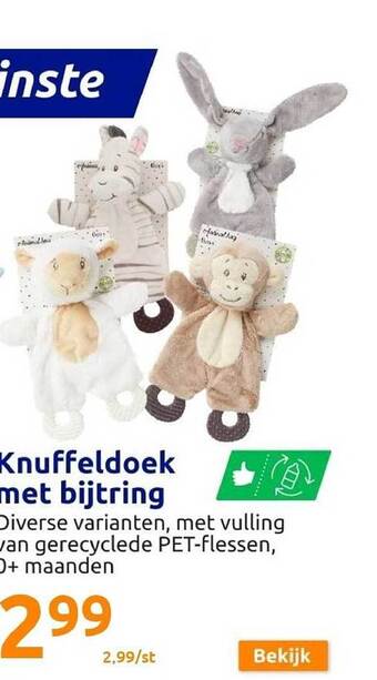 Knuffeldoek met bijtring