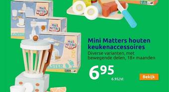 Action Mini matters houten keukenaccessoires aanbieding