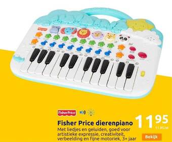Action Fisher price dierenpiano aanbieding