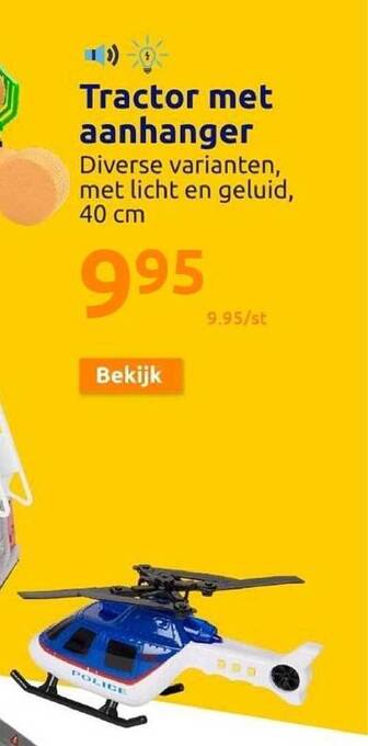 Action Tractor met aanhanger aanbieding