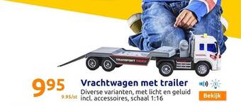 Action Vrachtwagen met trailer aanbieding
