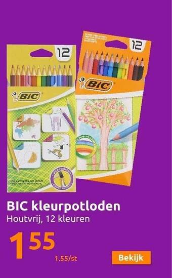 Action Bic kleurpotloden aanbieding