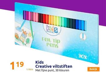 Action Kids creative viltstiften aanbieding