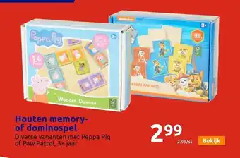 Action Houten memoryof dominospel aanbieding